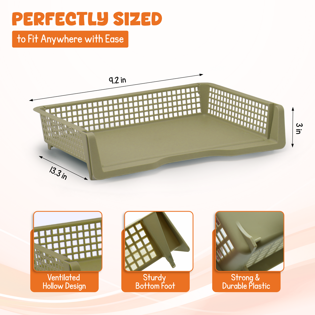 4E's Novelty 6 Pack Stackable Trays for Classroom With Classy Colours