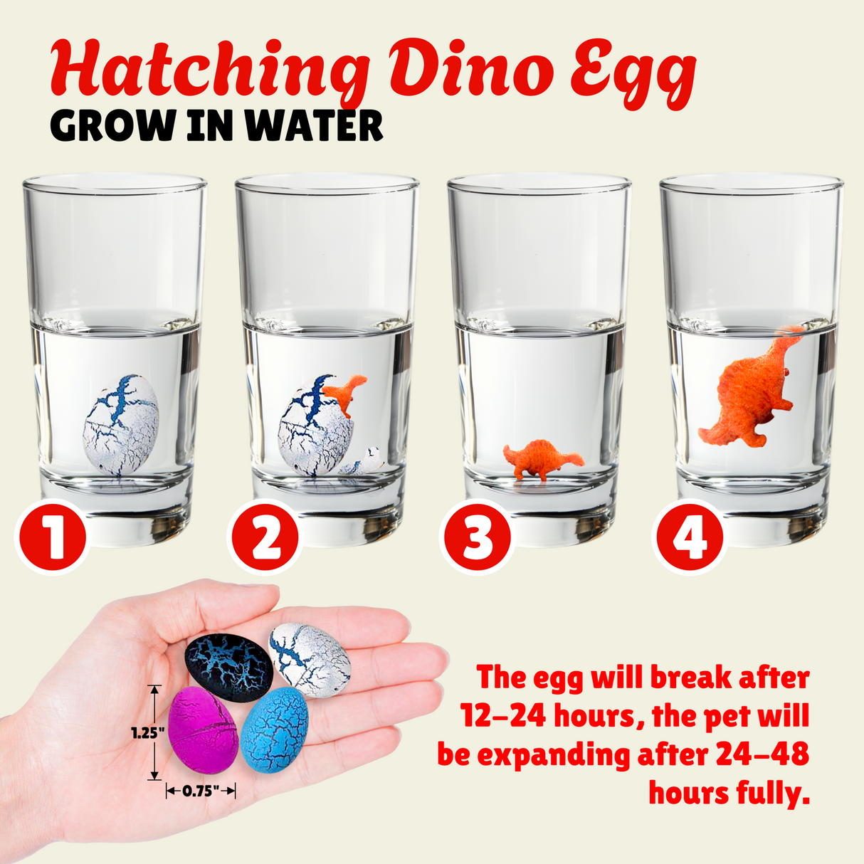 4E's Novelty 30 Pack Dinosaur Egg with Valentines Cards