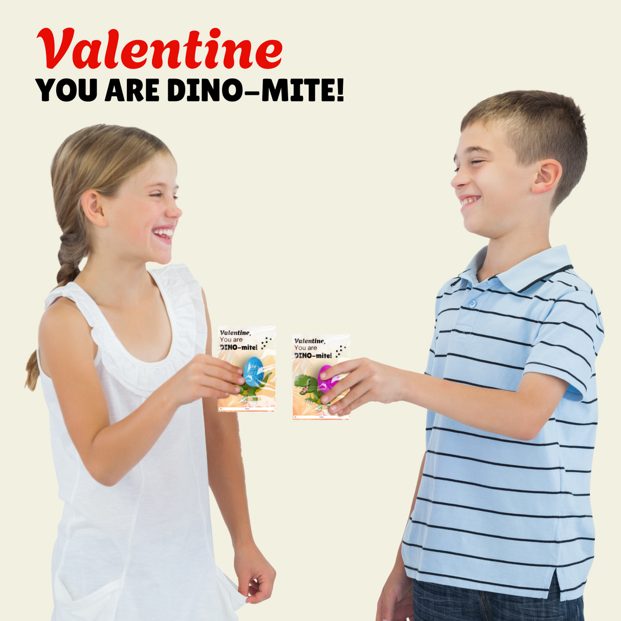 4E's Novelty 30 Pack Dinosaur Egg with Valentines Cards