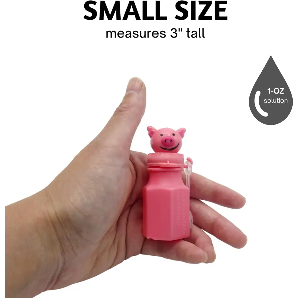 12 Farm Animals Bubbles 12 Pack - Barnyard Farm Animal Bubbles Bottles Party Favors with Wands Includes - Horse, Sheep, Pig and Cow by 4E's Novelty