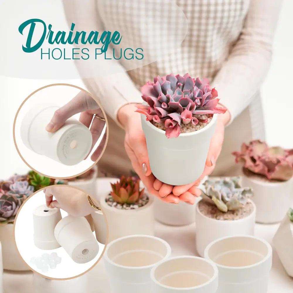 12-pcs Ceramic Flower Pot - Mini Terracotta, Small Clay Pots for Plants, Paintable Flower Pots for Kids