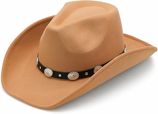 4E's Novelty Cowboy Camel Hat for Men & Women Premium Felt Cowgirl Hats