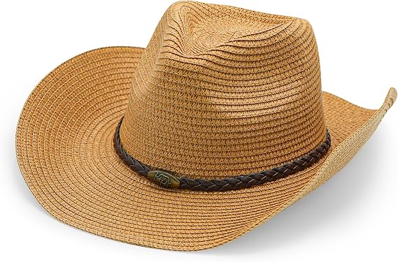 4E's Novelty Camel Straw Womens Summer Cowgirl Hat