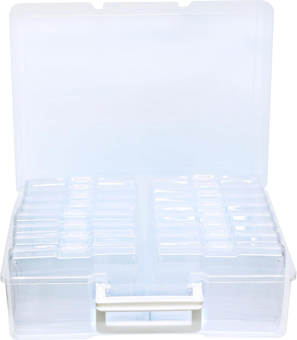 4E's Novelty 16 Pack Clear Photo Storage Box with 4x6 Photo Cases