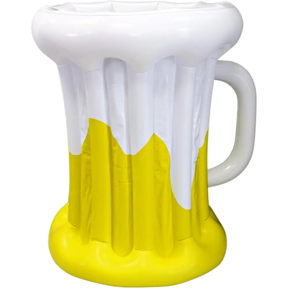 22’’ Inflatable Beer Mug Cooler - Party Decor Floating Drink Bucket