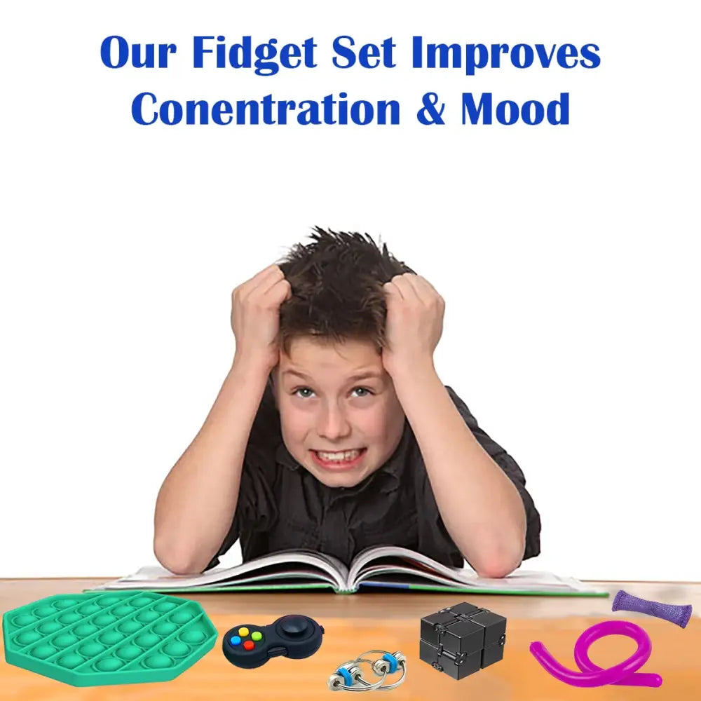 30 Pack Fidget Toy Set for Kids - Sensory Toys for Stress Relief by 4E's Novelty