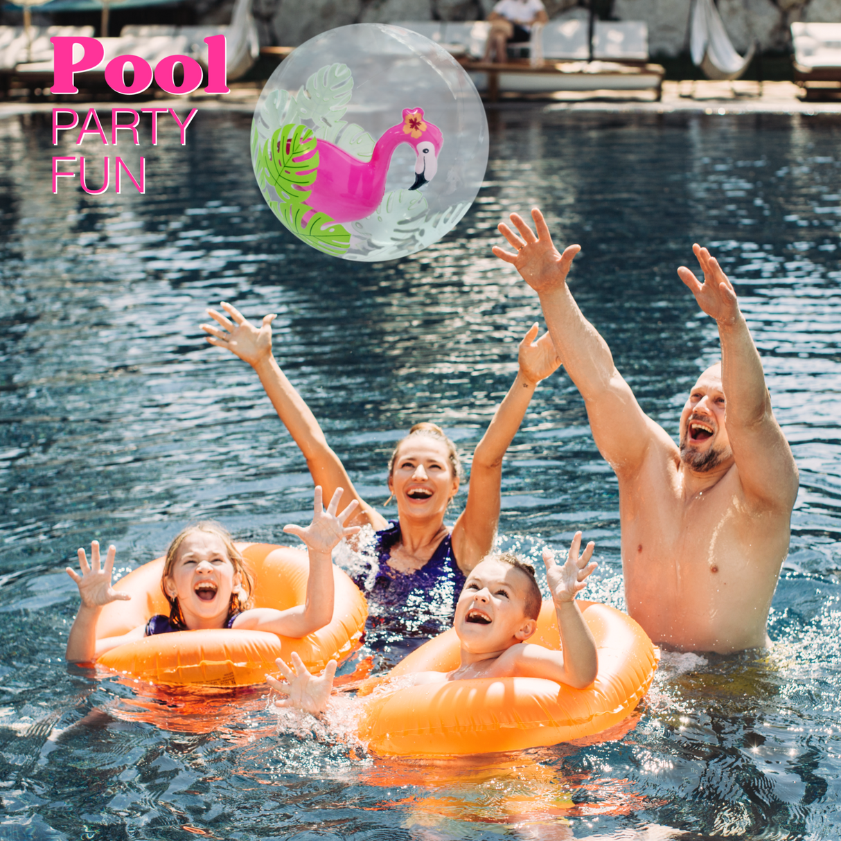 3D Beach Balls, Summer Toys for Kids - 4 pcs Mini Beach Balls for Toddlers 1-3