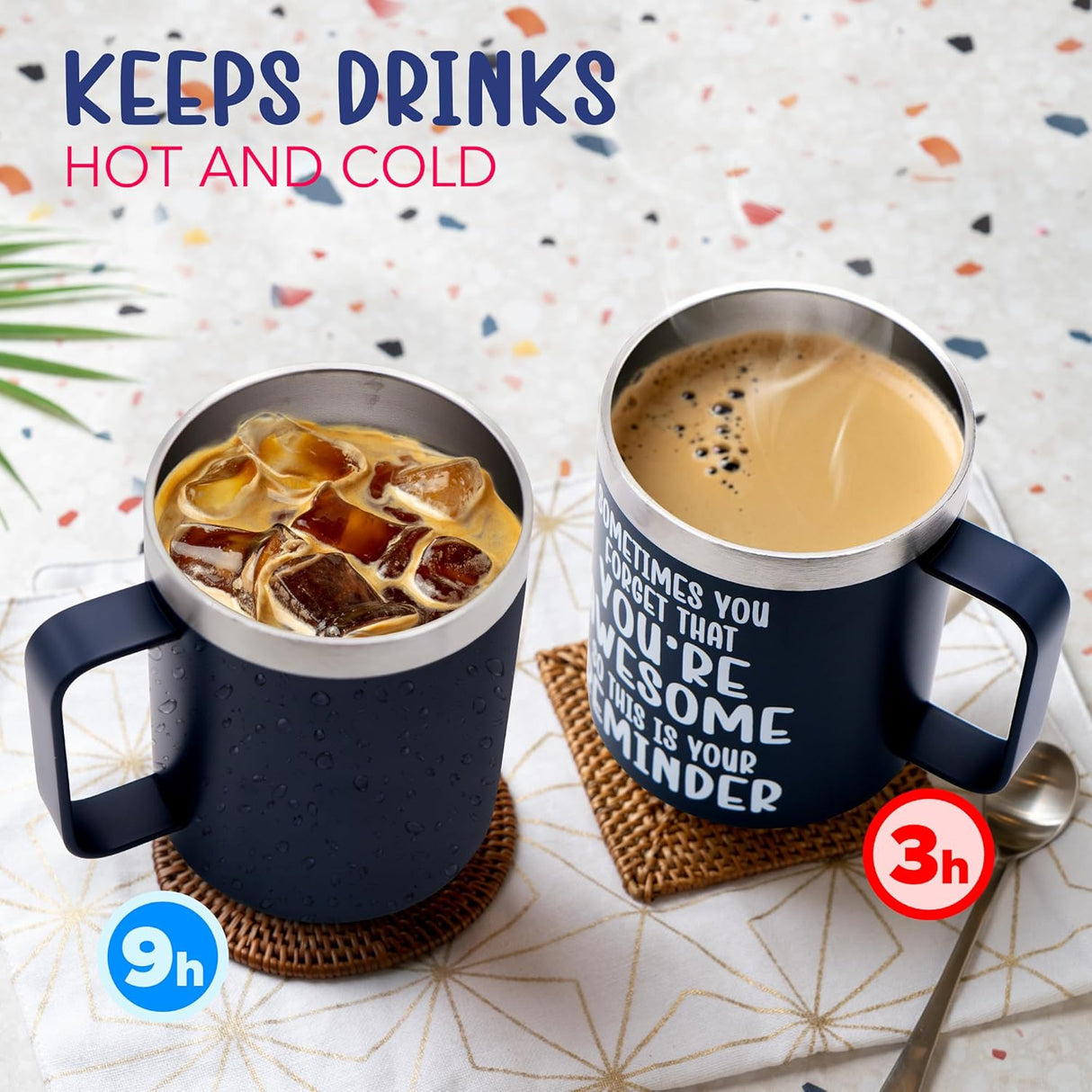 4E's Novelty 14 oz Coffee Mug Featuring The Phrase Sometimes You Forget Youโre Awesome