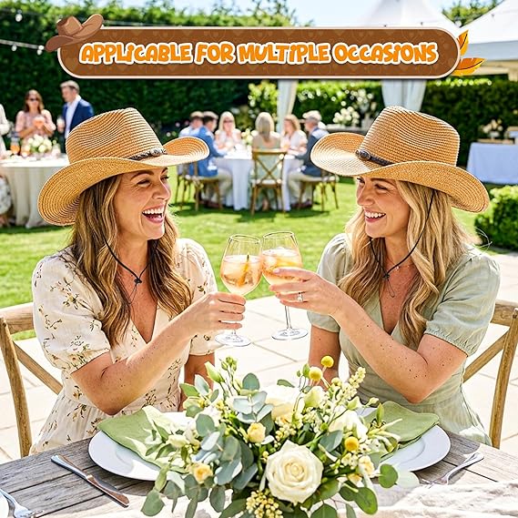 4E's Novelty Camel Straw Womens Summer Cowgirl Hat