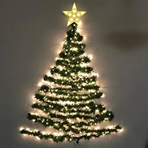 4E’s 50 Foot Christmas Garland – Flexible Non-Shedding Indoor/Outdoor Garland for Stairs Banister & More