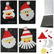 4E’s Novelty 12 Pack 2024 Christmas Card Making Craft Kit for Kids & Adults - Individually Wrapped Holiday DIY Handmade