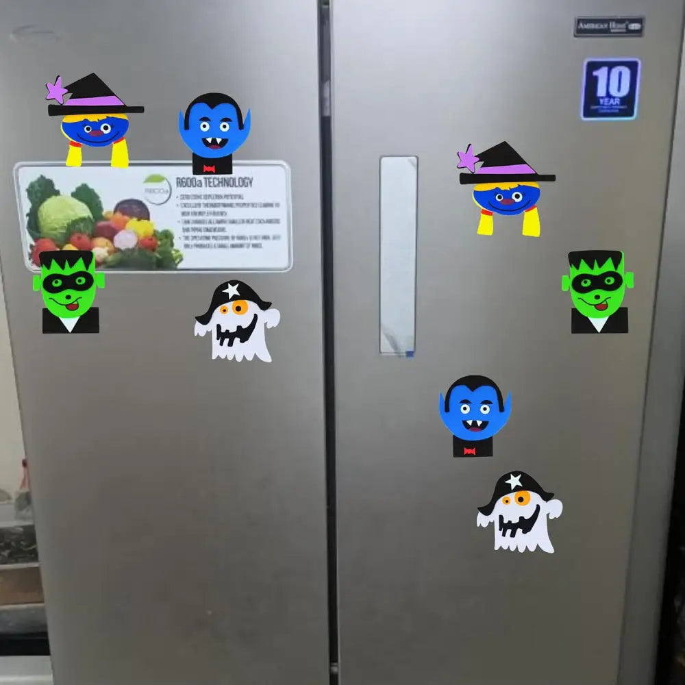 4E’s Novelty 12 Pack Halloween Magnetic Monster Craft Kit – Foam Crafts for Kids Ages 3-12 Party Fun - Arts & Crafts