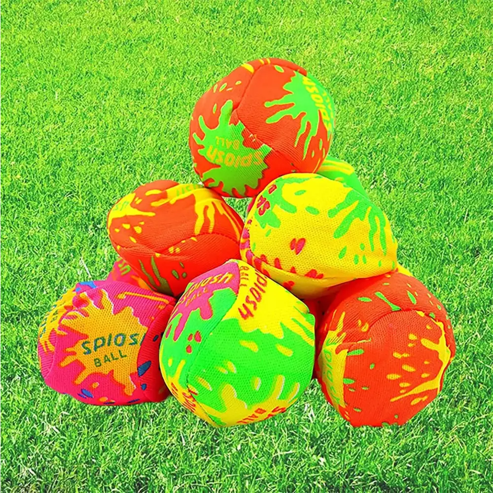 4E’s Novelty 12 Pack Water Bomb Splash Balls – 2’’ Sponge Balls for Pool Party Kids