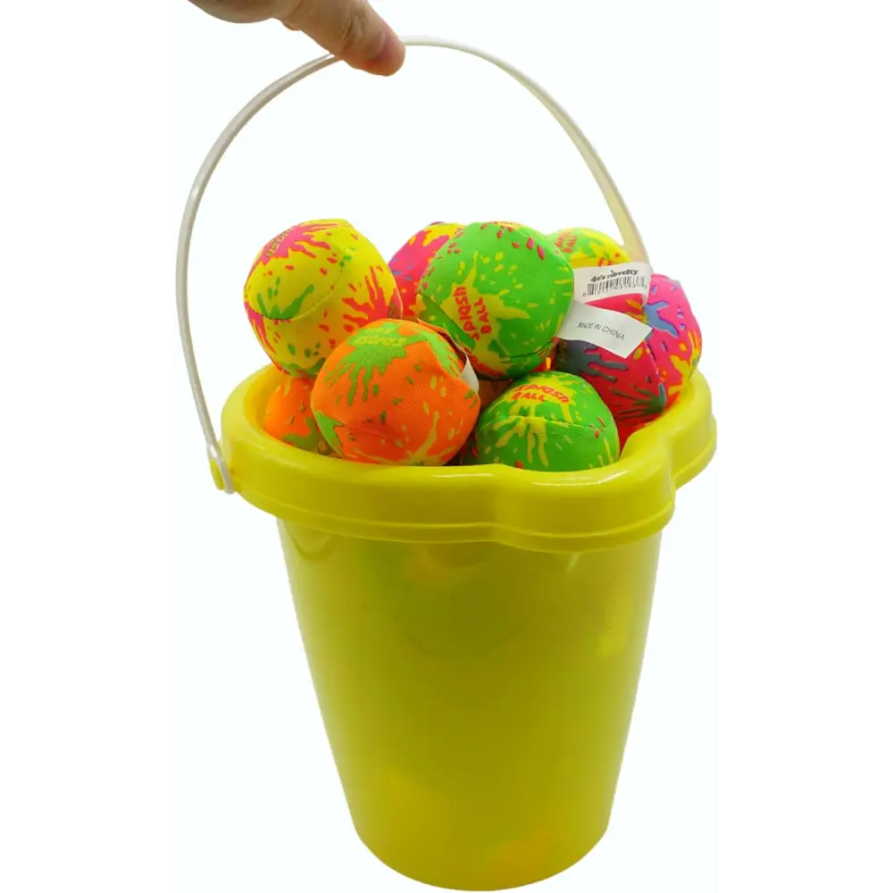 4E’s Novelty 12 Pack Water Bomb Splash Balls – 2’’ Sponge Balls for Pool Party Kids