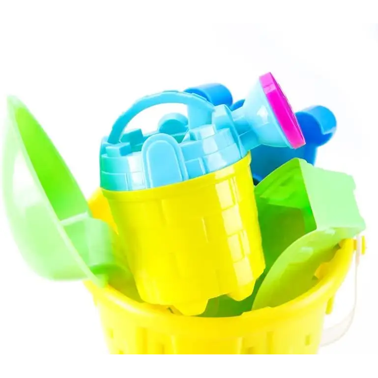 4E's Novelty 6 Pcs Kids Watering Can Bulk (Mini) Plastic - Gardening Planting Tools for Kids & Toddlers, Beach Party Favors, Sand Toys, Bulk Gifts