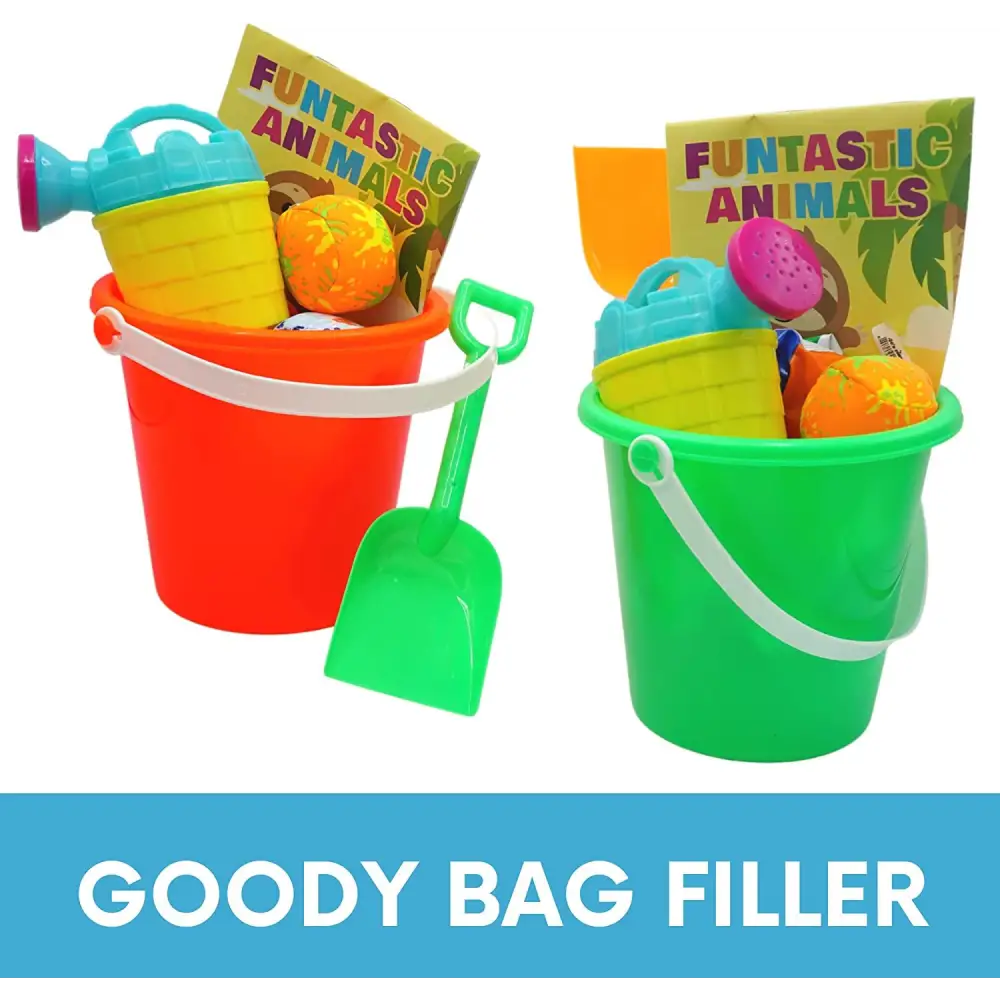 4E's Novelty 6 Pcs Kids Watering Can Bulk (Mini) Plastic - Gardening Planting Tools for Kids & Toddlers, Beach Party Favors, Sand Toys, Bulk Gifts