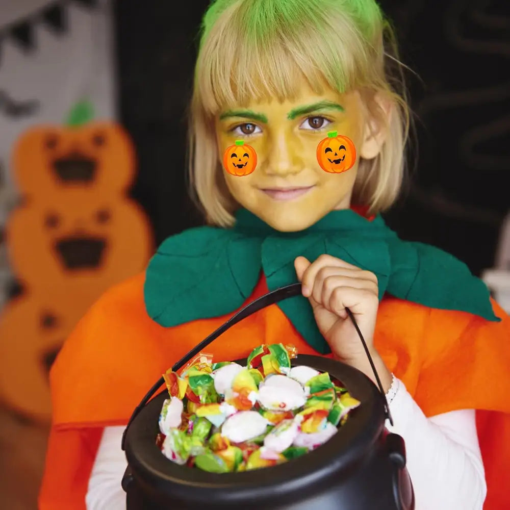 4E’s Novelty 144 Halloween Tattoos for Kids – 2’’ Non-Toxic Pre-Cut Temporary Tattoos Goodie Bag Fillers - Arts & Crafts