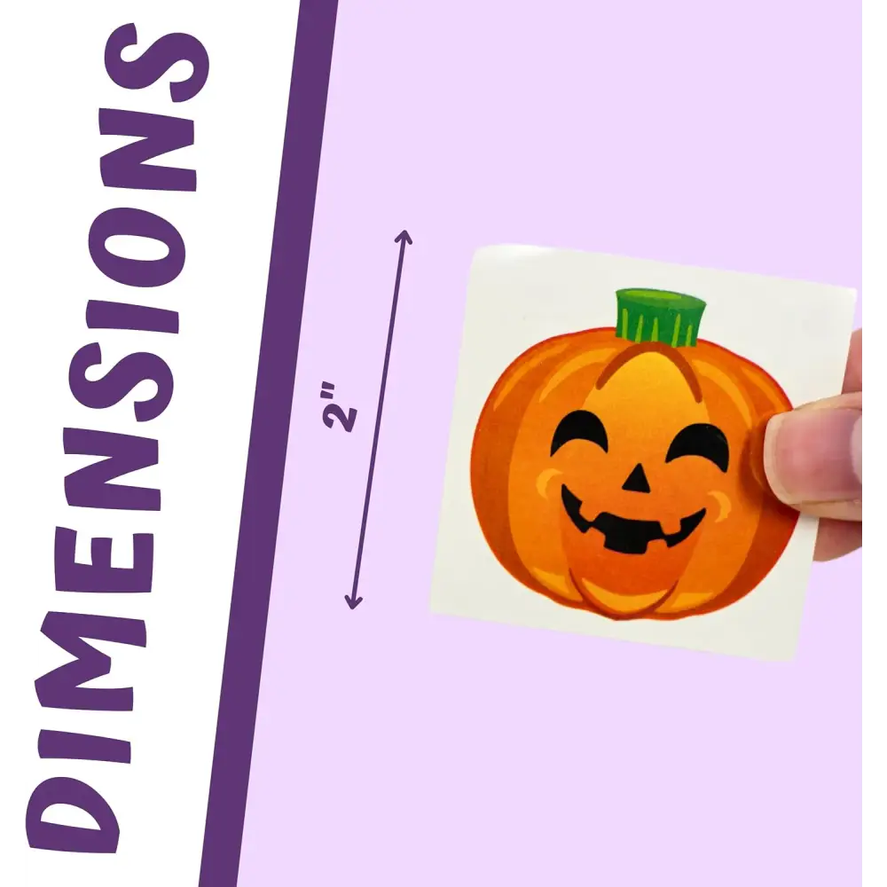 4E’s Novelty 144 Halloween Tattoos for Kids – 2’’ Non-Toxic Pre-Cut Temporary Tattoos Goodie Bag Fillers - Arts & Crafts