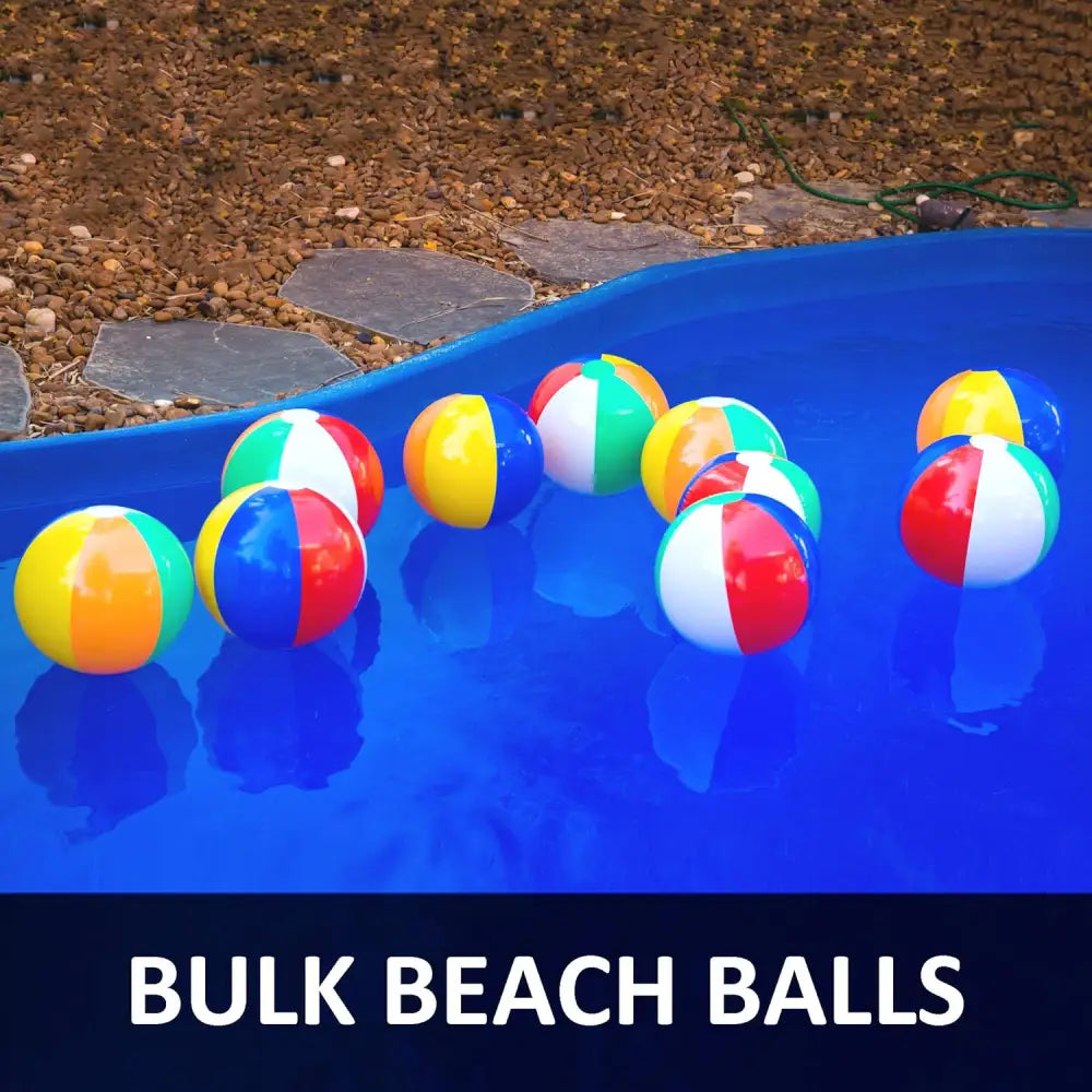 4E’s Novelty 16 Inch Inflatable Beach Balls Bulk 24 Pack Beach Ball