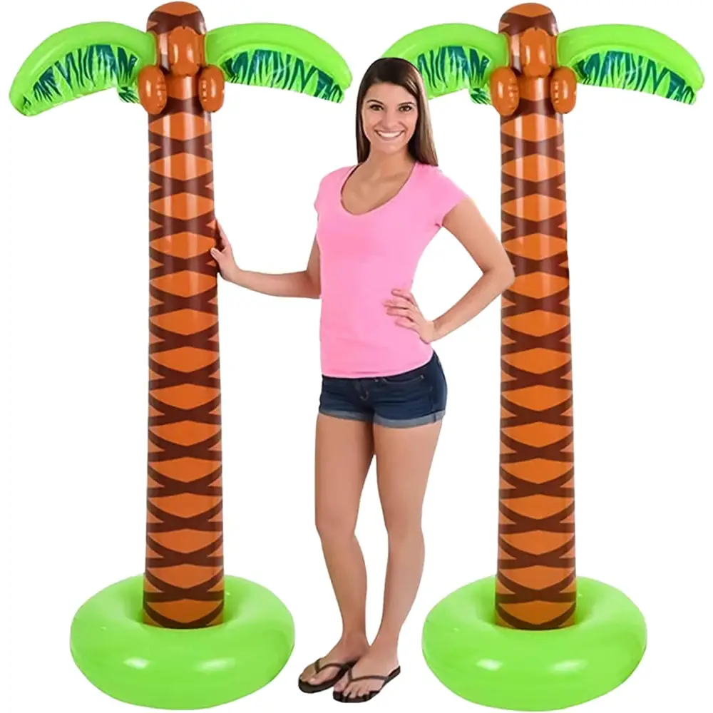 4E’s Novelty 2 Pack Giant Inflatable Palm Trees 6 Ft Tall - Palm Tree