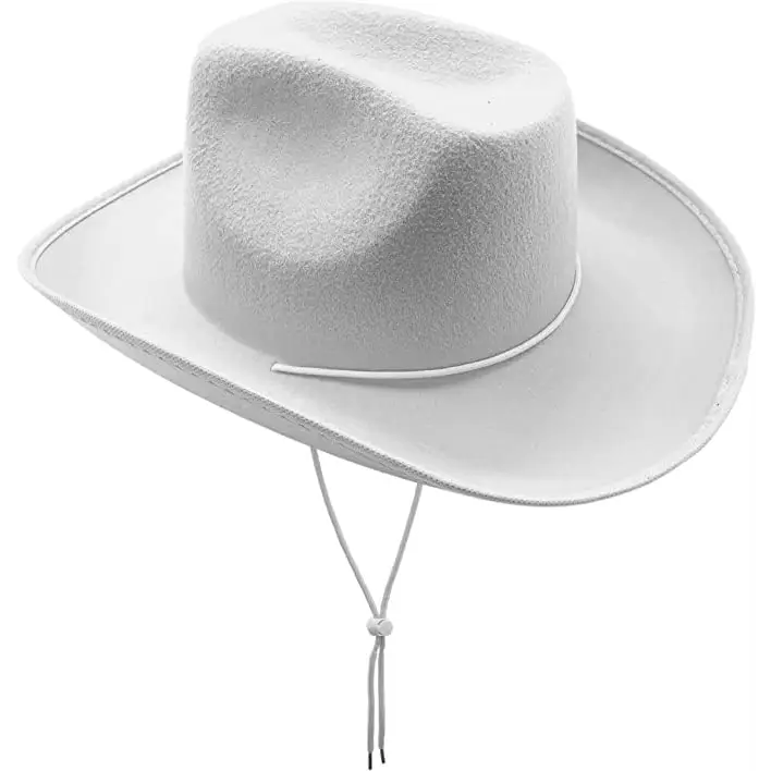 4E’s Novelty 2 Pack White Cowboy Hat for Men & Women – Western Party Accessory Rodeo Hat - Costume Accessories