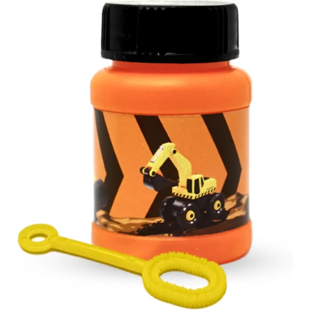 24 Pack Construction Themed Mini Bubbles Party Favors for Kids 1 FL oz. Construction Birthday Party Supplies, Dump Truck Decorations, Goodie Bag Fillers, Bulk Bubble Bottles for Kids Summer Toys