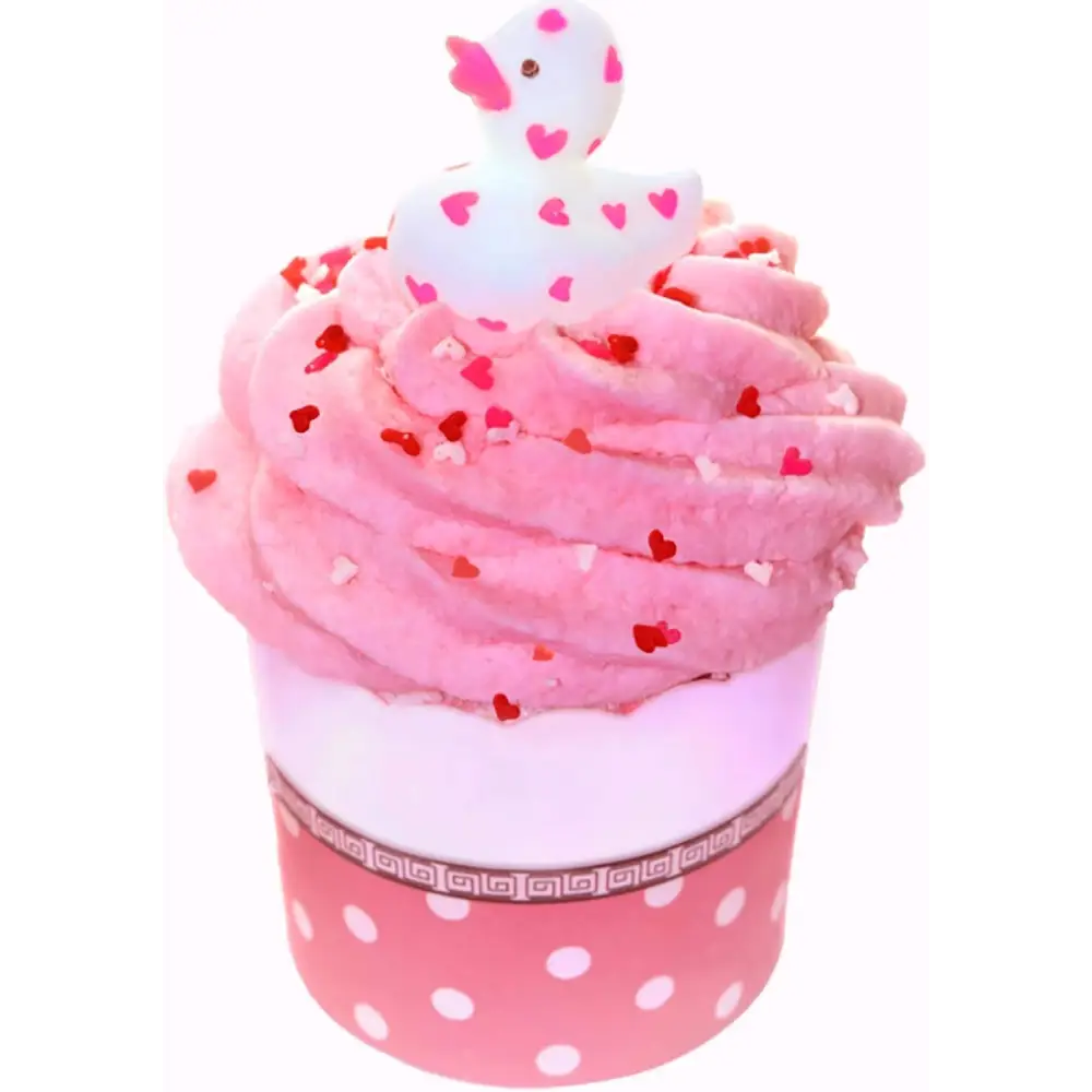 4E’s Novelty 24-Pack Mini Valentines Rubber Ducks – Red Ducks with Heart Design for Party Favors