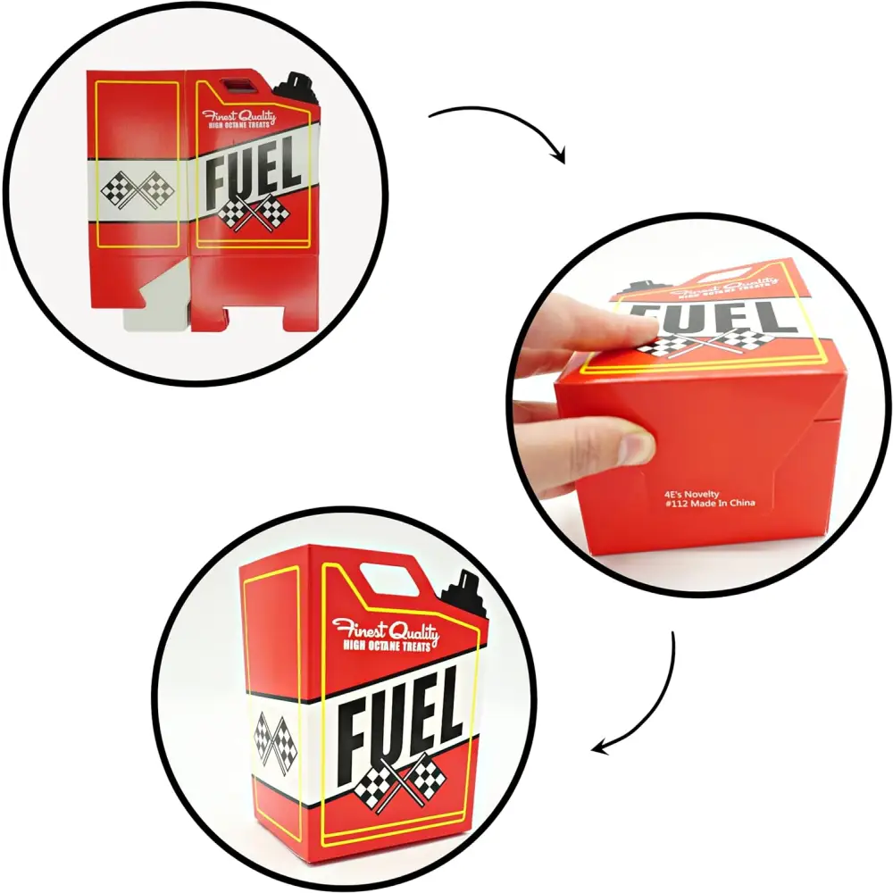 4E’s Novelty 24 Race Car Popcorn Boxes w/ Checkered Flags – Car Party Decorations