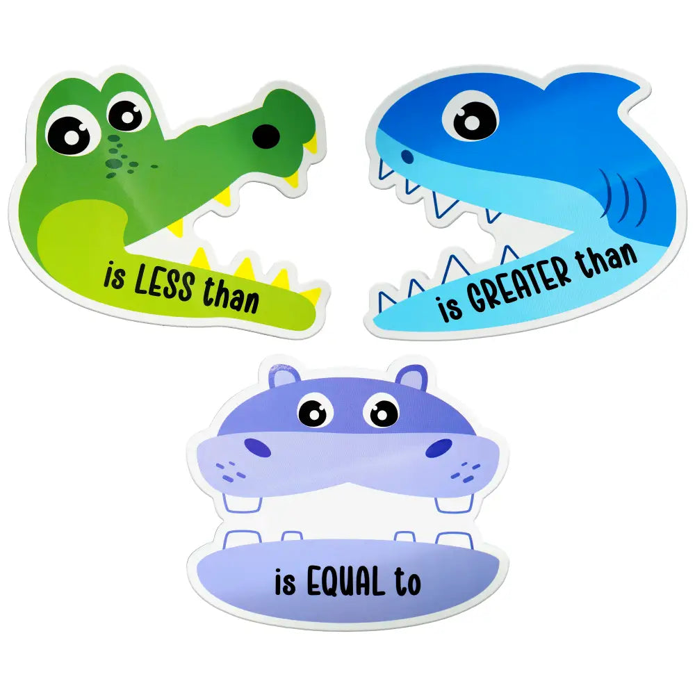 4E’s Novelty 3 Magnetic Math Signs Greater Than Less Than Equal