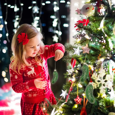 4E’s Novelty 3 Pack Blown Glass Pickle Ornament for Christmas Tree - 4” Christmas Pickle for Traditional German