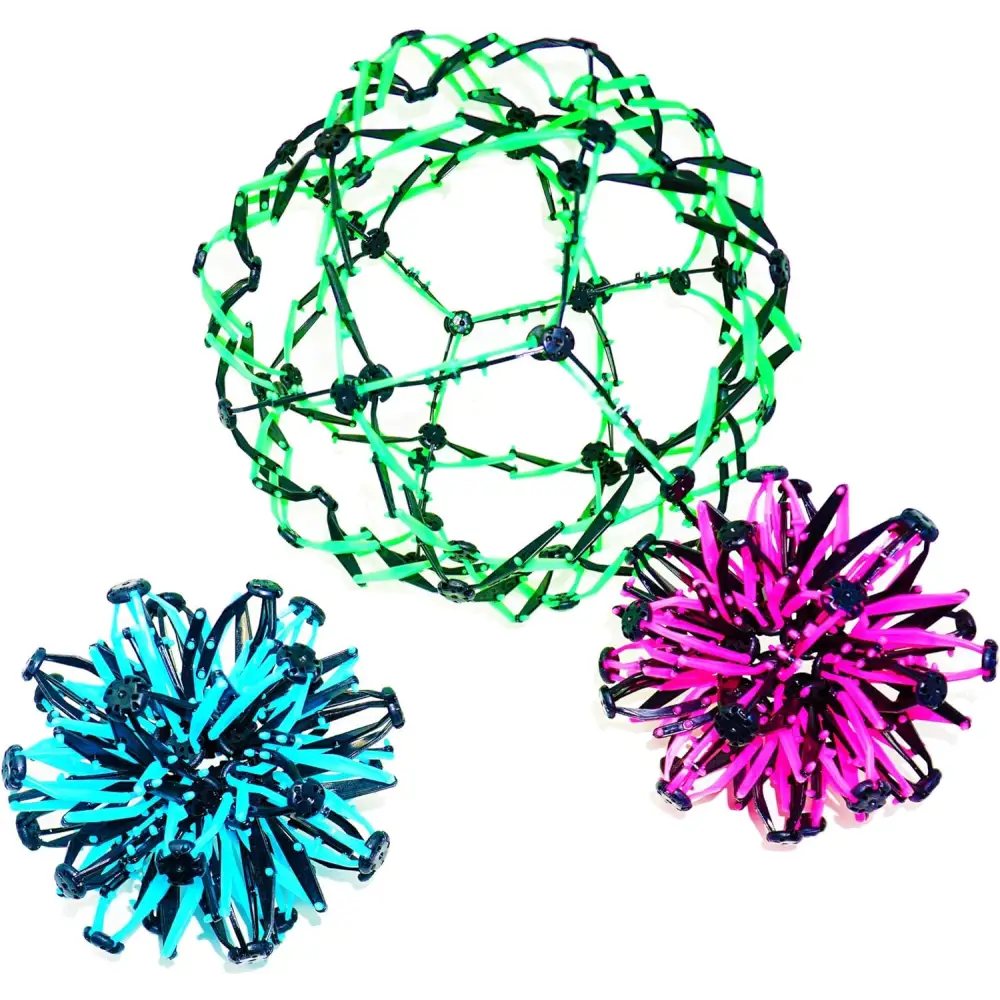 4E’s Novelty 3 Pack Expandable Breathing Ball – Stress Relief Toy for Kids & Adults Ideal for Yoga ADHD and Calm Down