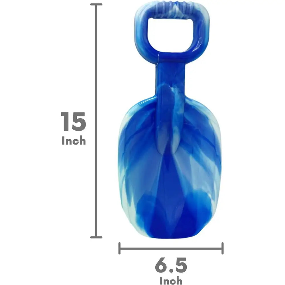 4E's Novelty 3 Pcs Large 15 Inch Beach Shovel Toy Set - Heavy Duty Plastic Sand Shovels for Kids, Ideal for Ages 3-10 and Outdoor Summer Sandbox Play
