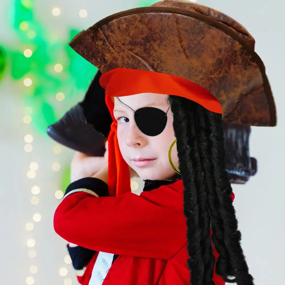 4E’s Novelty 3 pcs Pirate Set – Authentic Pirate Accessories for Men Women and Kids - Costume Accessories