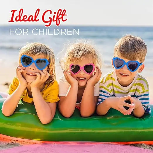 4E’s Novelty 30-Pack Heart Sunglasses for Kids – Fun Party Favors for Valentine’s Classroom