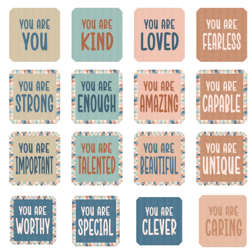4Eโs Novelty 32 Pcs Boho Affirmation Wall Decor Classroom Growth Mindset Boho Classrooms