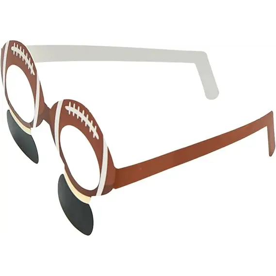 4E’s Novelty 36-Pack Football Party Glasses - Fun Photo Booth Props & Party Favors for Kids 8-12