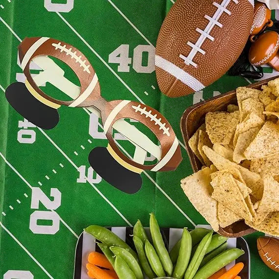 4E’s Novelty 36-Pack Football Party Glasses - Fun Photo Booth Props & Party Favors for Kids 8-12