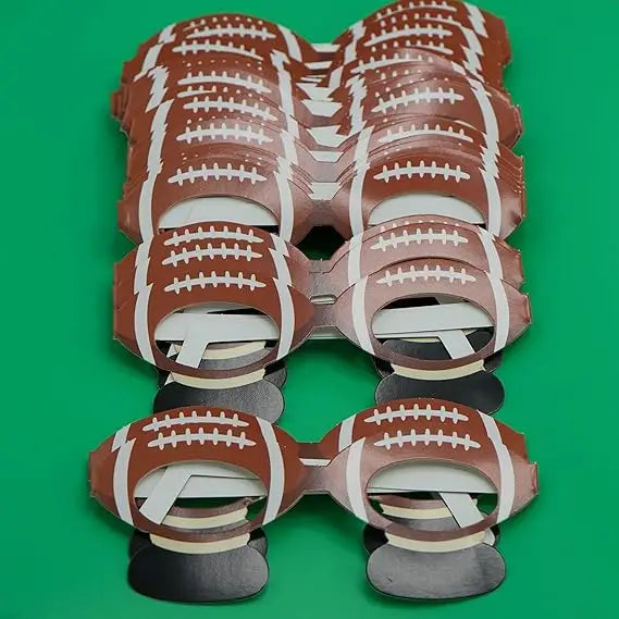 4E’s Novelty 36-Pack Football Party Glasses - Fun Photo Booth Props & Party Favors for Kids 8-12