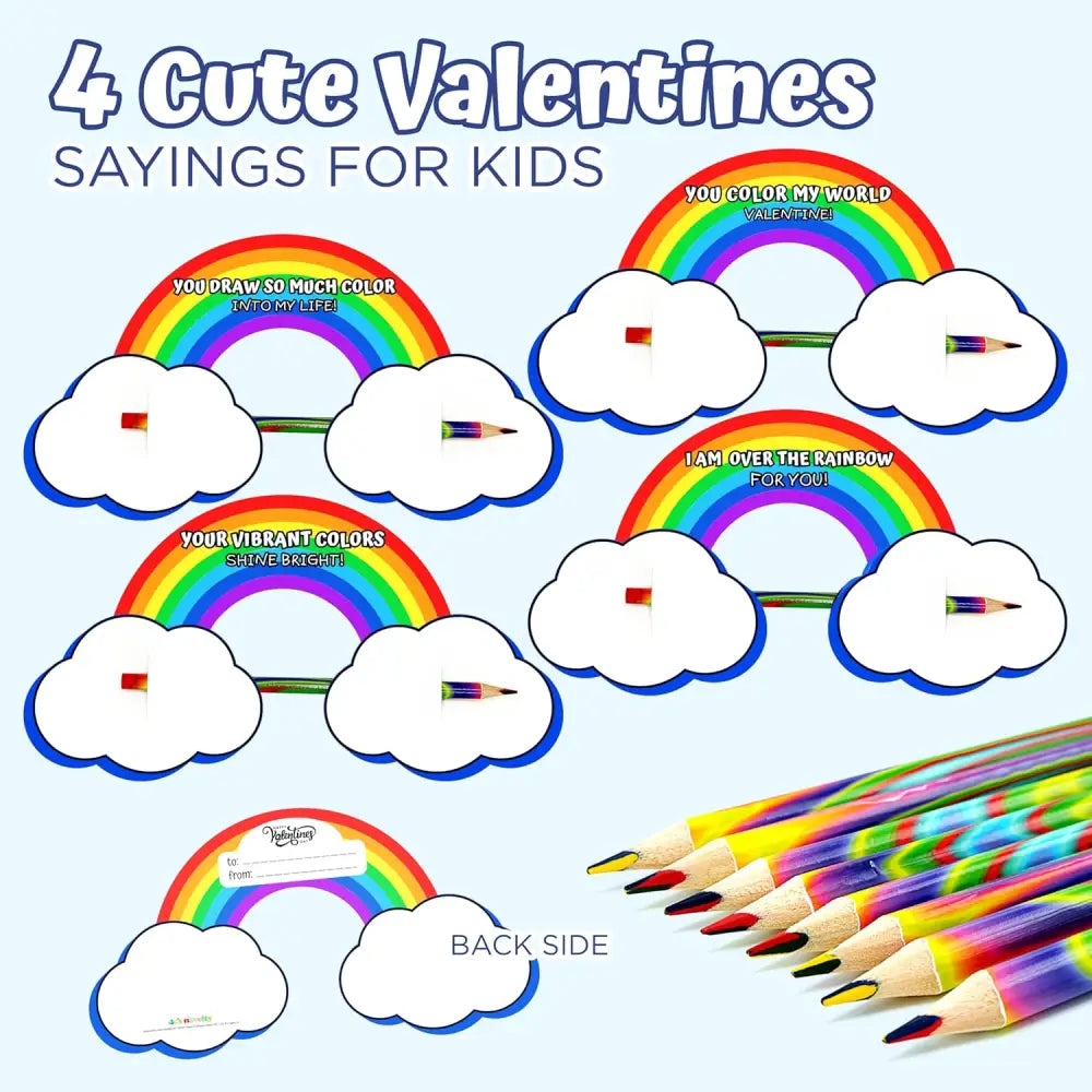 4Eโs Novelty 36 Valentine Stationery Gifts โ Pencils Erasers & Stickers for Classroom Exchange