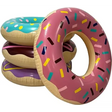 4E’s Novelty 4 Pack 30’’ Donut Pool Floats – Kids & Adults Summer Fun