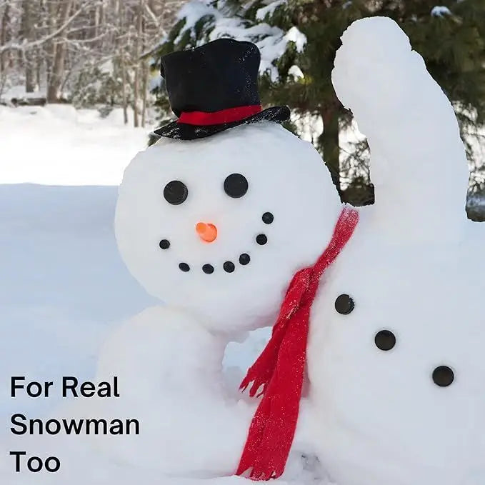 4E’s Novelty 4-Piece Snowman Costume Kit – Top Hat Shawl Gloves & Carrot Nose