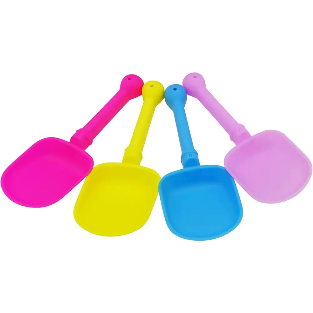 4E's Novelty 6 Pcs Kids Watering Can Bulk (Mini) Plastic - Gardening Planting Tools for Kids & Toddlers, Beach Party Favors, Sand Toys, Bulk Gifts