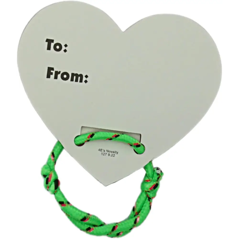 4E’s Novelty 48-Pack Friendship Bracelets with Valentine Cards – Classroom Party Favors for Kids