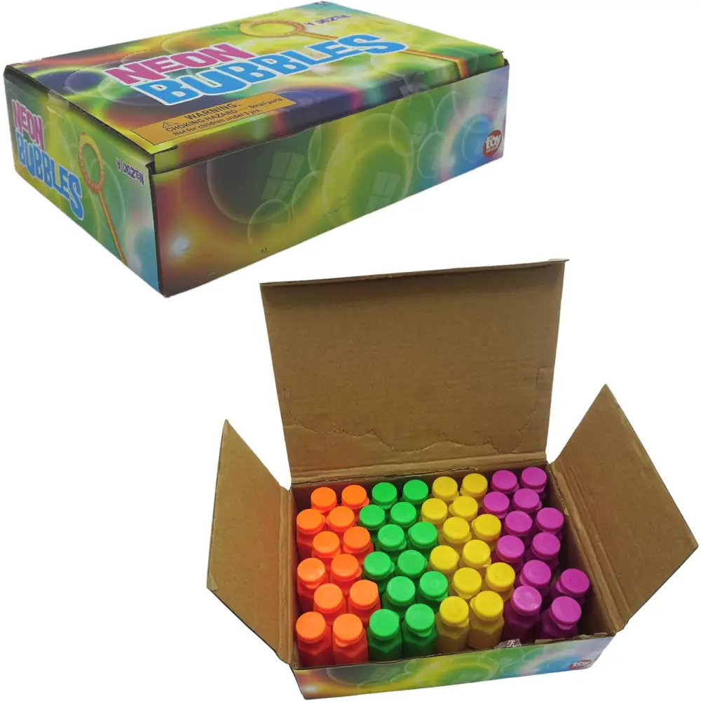4E’s Novelty 48 Pack Mini Bubbles – 1.6’’ Non Toxic Bubbles for Kids Party Favors