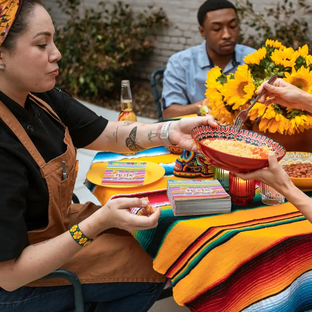 4E’s Novelty 50 Pack Cinco De Mayo Fiesta Napkins – Perfect Party Decorations & Supplies