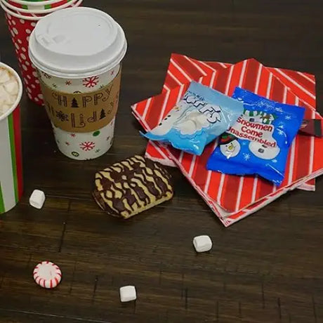 4E’s Novelty 50 Packets Mini Marshmallows - Individually Wrapped Marshmallows Packets for Hot Chocolate Marshmallows