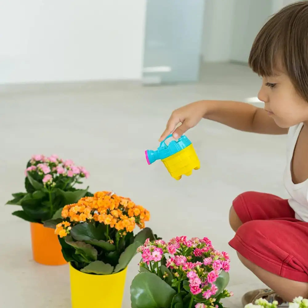 4E’s Novelty 6 Pack Mini Watering Cans for Kids – Fun Beach & Garden Toys for Toddlers