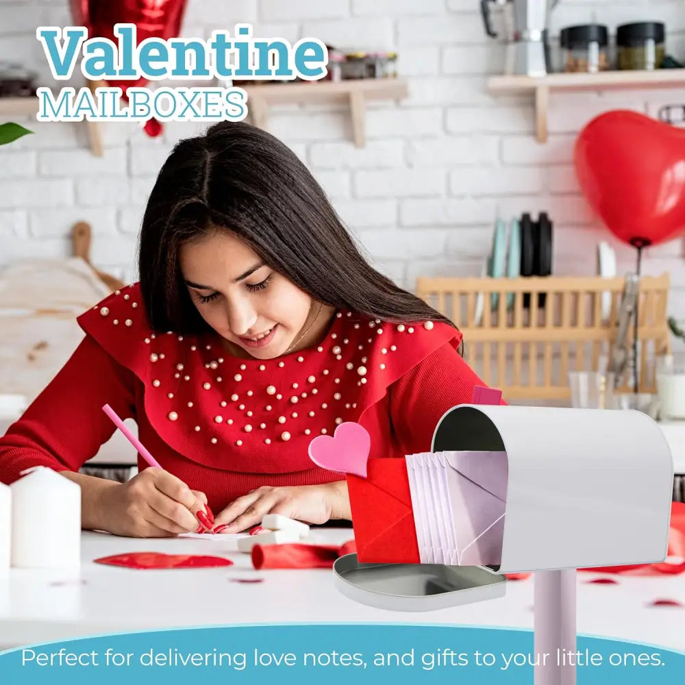 4Eโs Novelty 9โโ Tinplate Mailbox Toy for Kids โ Durable Play Mailbox for Outdoor Adventures & Creative Fun