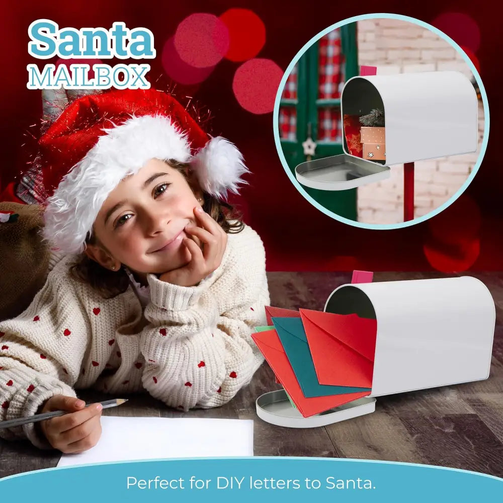 4Eโs Novelty 9โโ Tinplate Mailbox Toy for Kids โ Durable Play Mailbox for Outdoor Adventures & Creative Fun