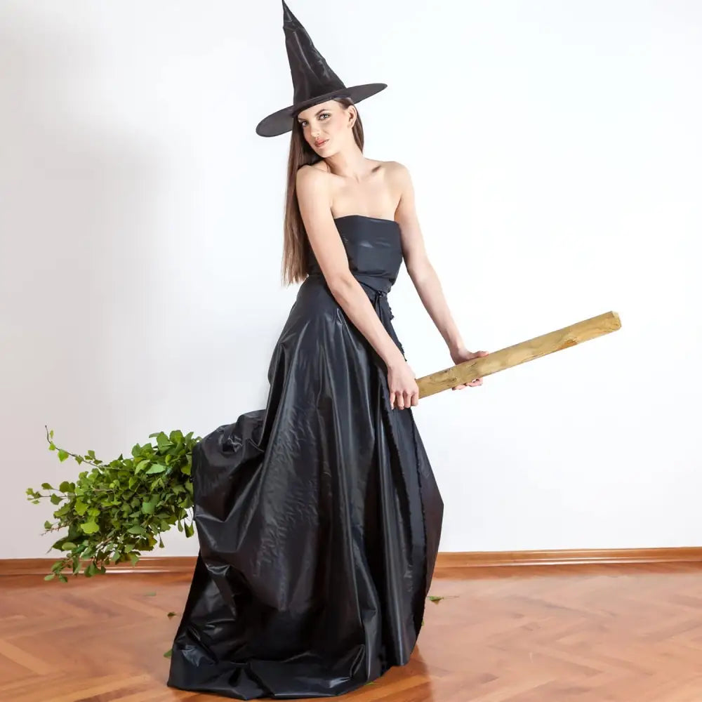 4E’s Novelty Black Witch Hat – 14’’ Pop-Up Oxford Witch Costume Accessory for Adults & Kids